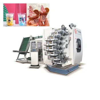 High Speed 4-8 Color Plastic PP PS PET Cup/Bowl Dry Offset Printing Machine for Factory Sale