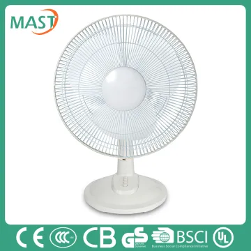 AC/DC rechargeable 16''electric fan table fan desktop air cooling fan cheap price with CE certificate