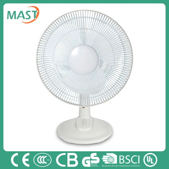 AC/DC rechargeable 16''electric fan table fan desktop air cooling fan cheap price with CE certificate