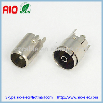 9.5TV PAL plug jack male female socket for PCB mount