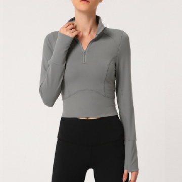 Pullover Crop Sudaderas con capucha de fitness para mujer