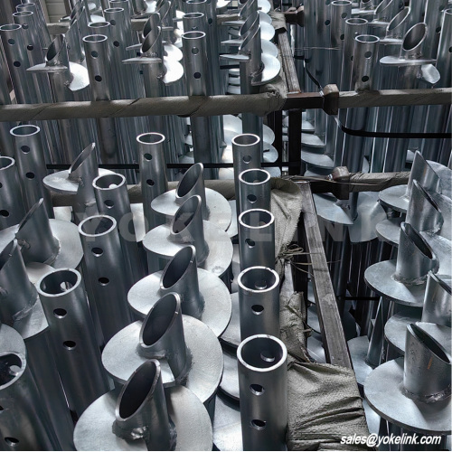 HDG Steel Helical Screw Piles untuk Sistem Yayasan