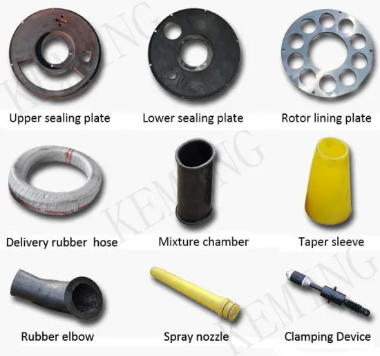 Hot-selling September Construction Machine Wearable Parts Shotcrete Machine Spare Parts