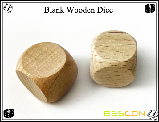 Blank Wooden Dice