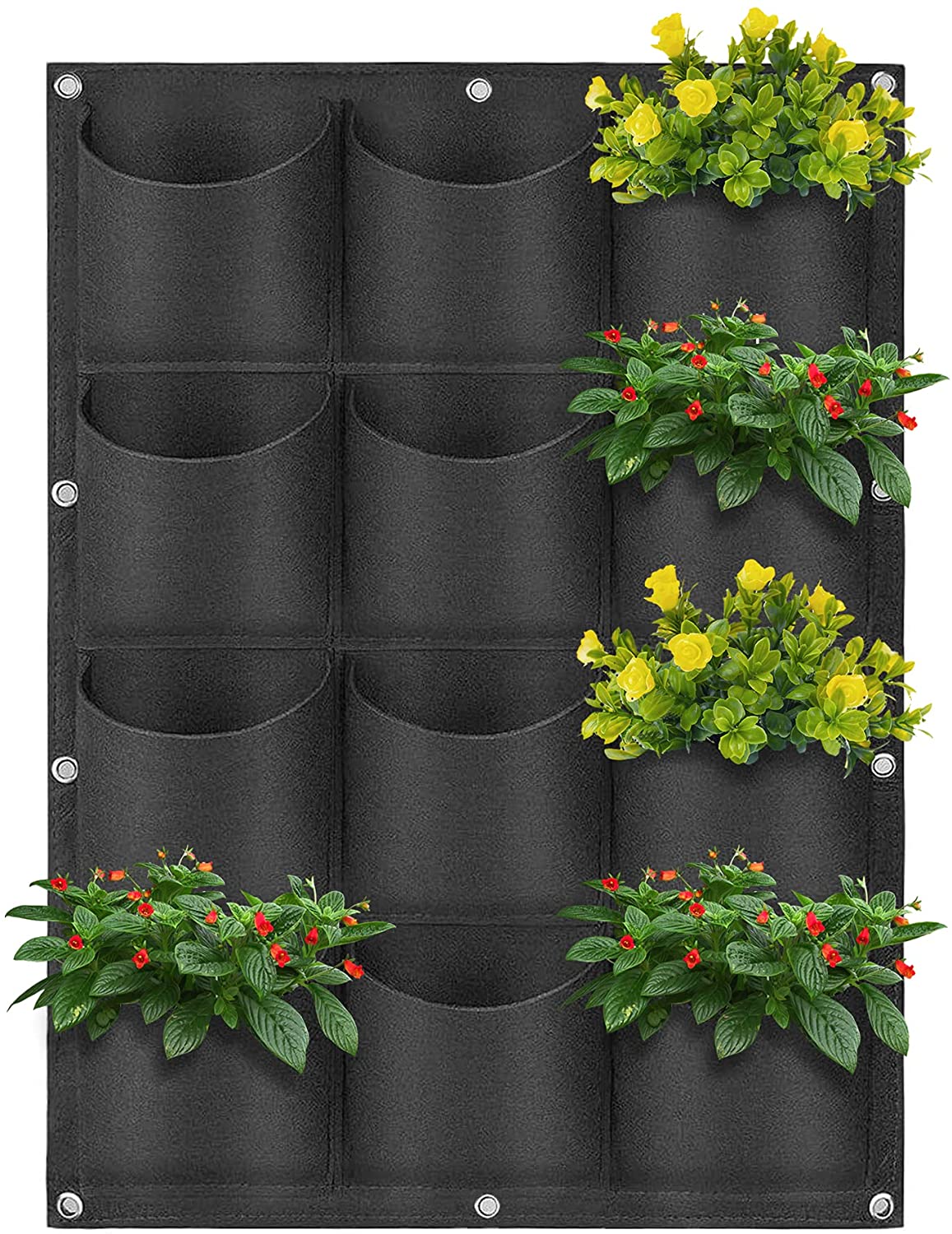 Wall hanging plant pockets