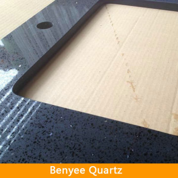 Cheap quartz crystal slab quartz black quartz stone buyers