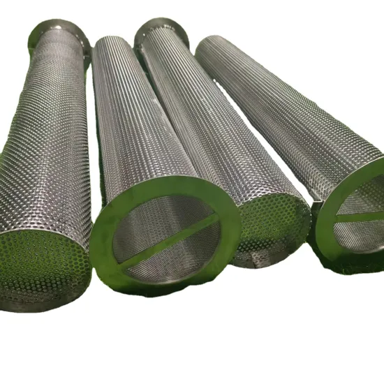 Stainless Steel Perforated Metal Weave Wire Mesh Filter Element