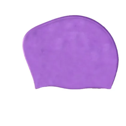 Adult Long Hair Waterproof Silicone Swimming Hat Swim Cap