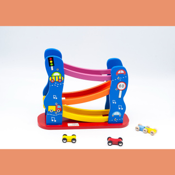 Ensemble de jouets musicaux en bois, trains de jouets pour pistes en bois