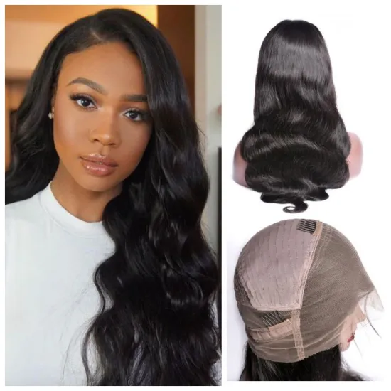 Raw Cambodian Hair Pre Plucked Body Wave Wig,360 Degree Lace Frontal Wigs Human Hair