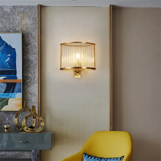 Luxury Rose Gold E14 Crystal Villa Walll Lamp