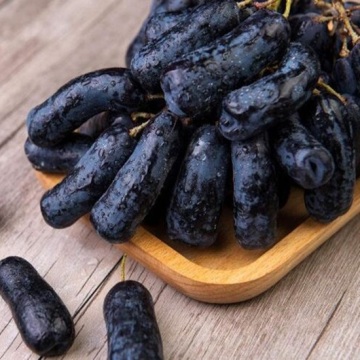 Uvas pretas doces sem sementes de alto Brix