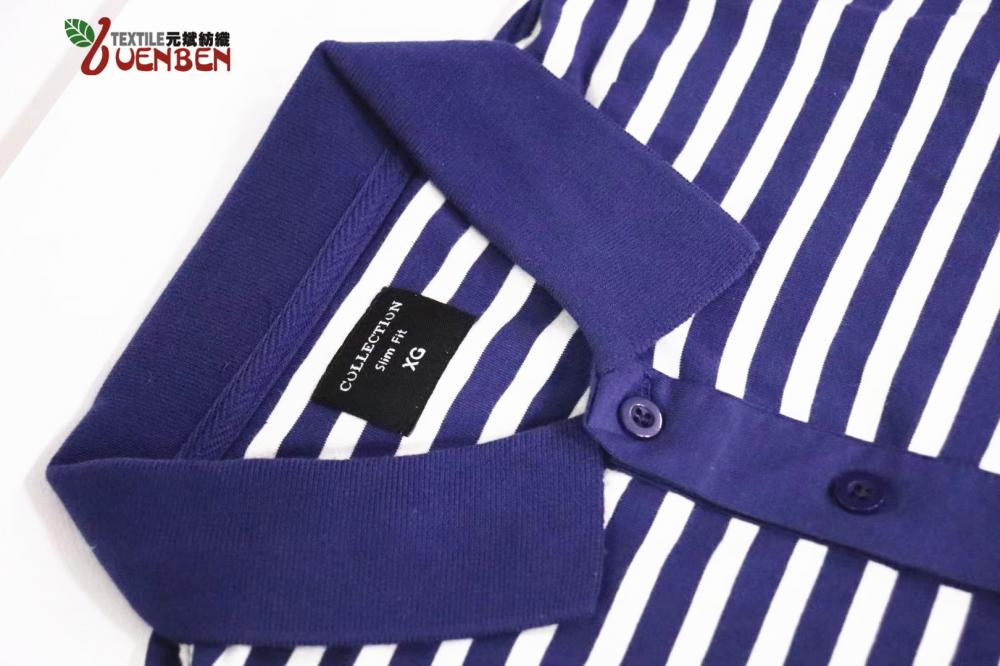 Polo YD Stripe avec ourlet côtelé pour homme