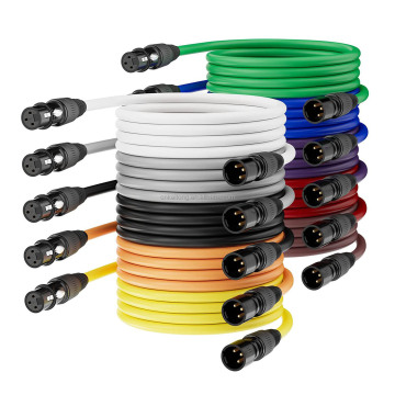 High-Quality Professional 3-Pin Male to Female XLR Cable for Microphone and Guitar