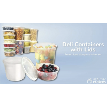 Ένεση pp deli cups 8/12/16/24/32oz