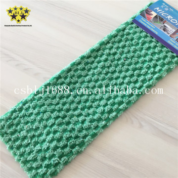 Green Color Microfiber Jacquard Mop Pads Mop Replacement Heads With Green Hard Wire China Supplier