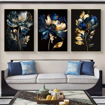 Modern Colorful Abstract Art Canvas Wall Prints for Luxury Home Decor