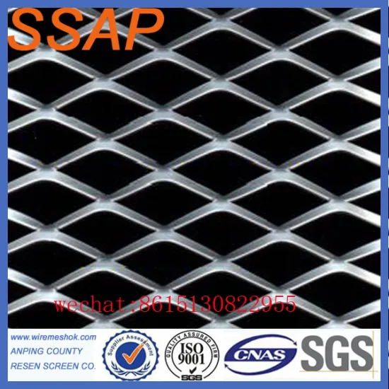 2016 hot sale expanded metal plate diamond mesh for building railway