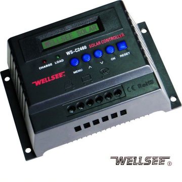 WELLSEE 48V 40A/50A/60A solar system controller WS-C4860 solar battery charge regulator PWM with LCD