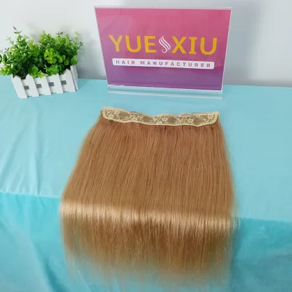 Invisible Tape Halo Hair Wholesale Factory Cheap Price Unprocessed Virgin Brazilian Halo Hair Extensions