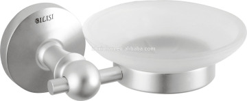 elegant design wall fitting bathroom aluminum soap dish holder with metal base
