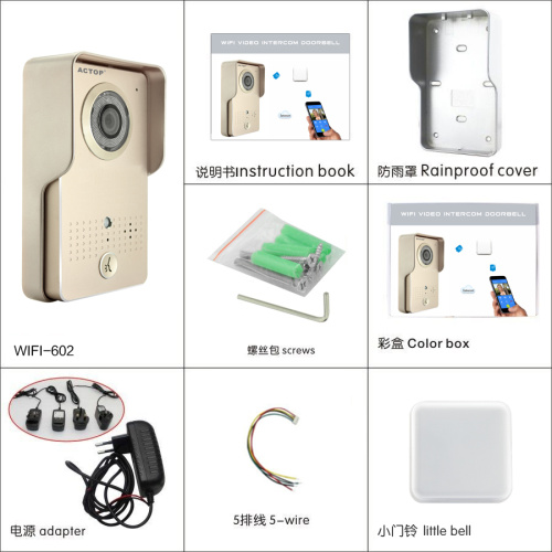 Timbre inteligente WIFI con cámara