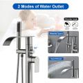 Freestand Tub Filler with High Flow Waterfall Spout