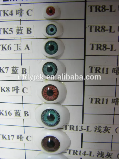 half round plastic doll eyes for 18'' American girl