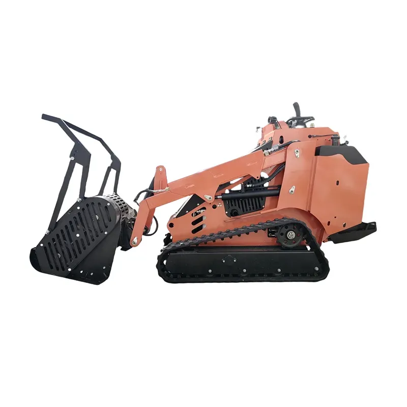 25HP Mini Skid Steer Loader with Forestry Mulcher