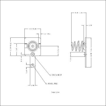 Contatos de mola da bateria AAA (negativo) 151 PCB Mount AAA Terminal de bateria