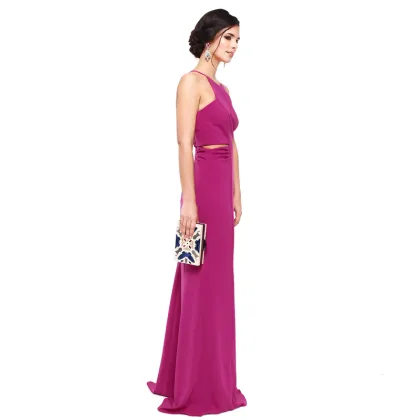 2017 Shenbo New Bright Rose Dress Evening Dress Women Slim Fashion Clothing