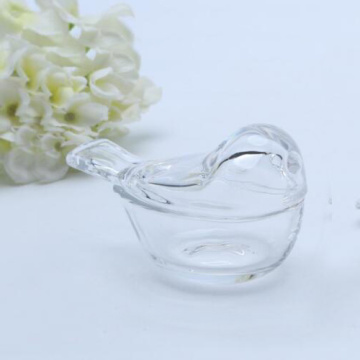 Petit bocal en verre en forme d&#39;oiseau en verre cristal