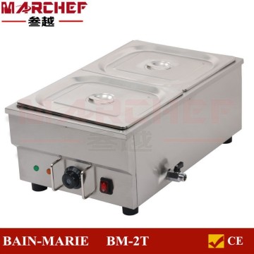 BM-2T Electric Sauce Food Warmer Commercial Bain Marie 2 Pots.Pans