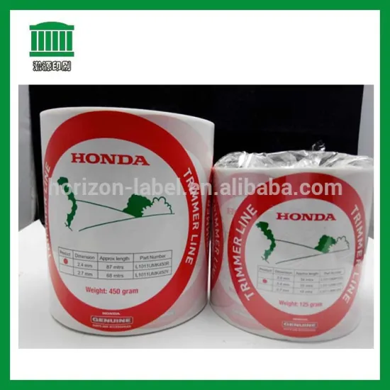 Horizon customized printing self adhesive Logo sticker labels on rolls