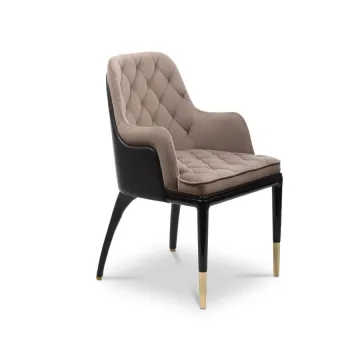 Leather or Antique Wood High Back Modern Luxury Dining Chairs