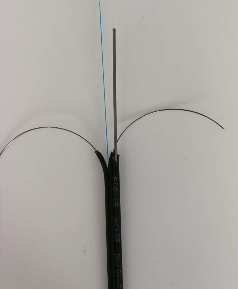 1 Core Optic Fiber Cable FTTH Drop Cable