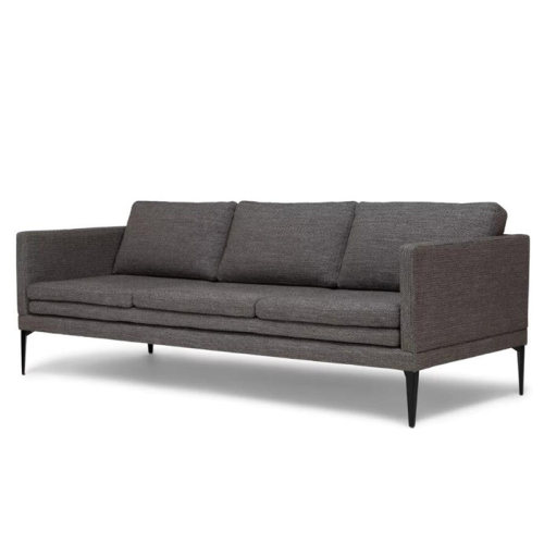 Triplo Meteorite Grey Fabric Sofa
