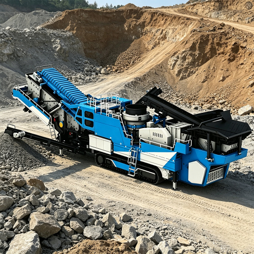 Мобильное дробильно-сортировочное оборудование для твердых пород