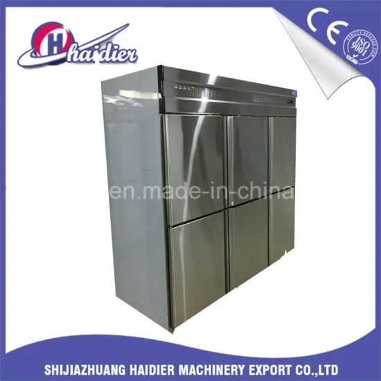 Stainless Steel Freezer 6 Doors Kitchen Refrigerator for Food Storage