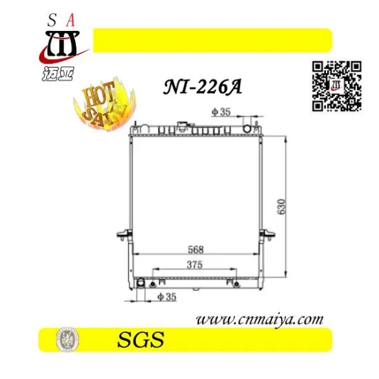 autoparts for aluminum radiator