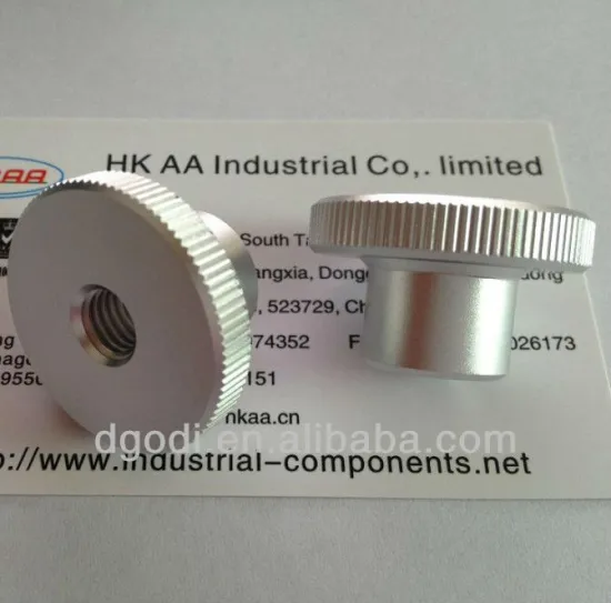 aluminum knurled head thumb nut