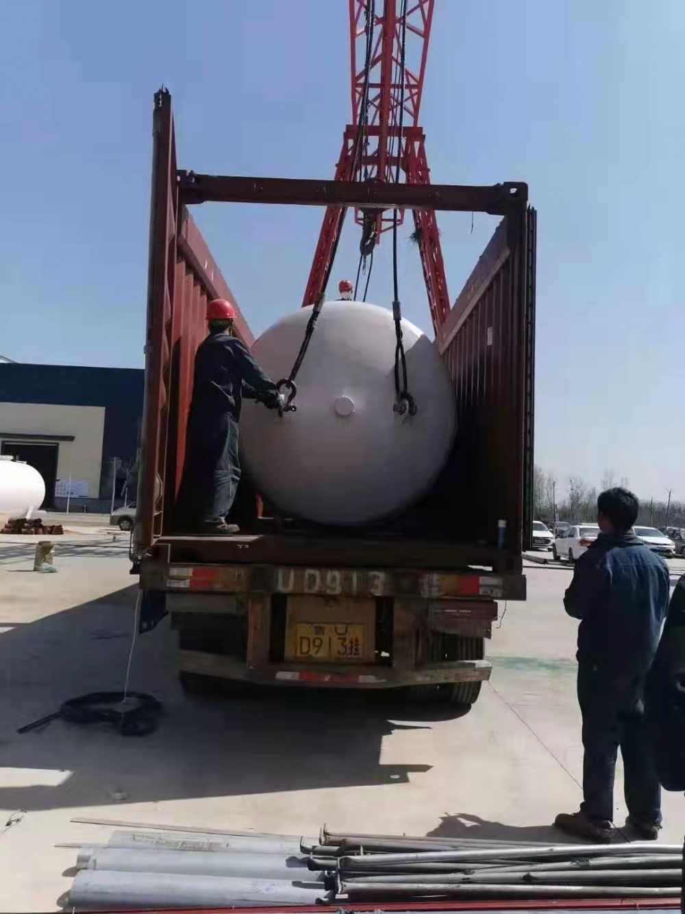 Tanques de almacenamiento criogénico de oxígeno líquido-5000l.