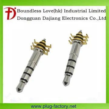 Alibaba 3.5mm 4pole nickel plated pcb plug