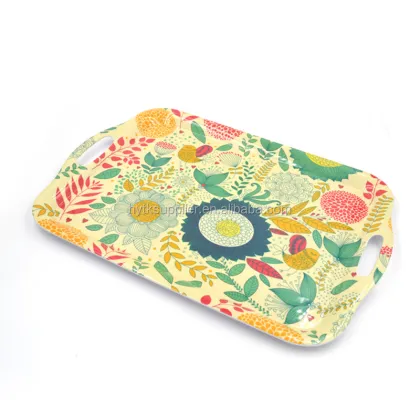 Custom Print Melamine Trays - Rectangular Plastic Serving Trays