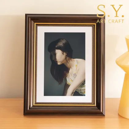 Retro Brown Tabletop Frame for Home Decor