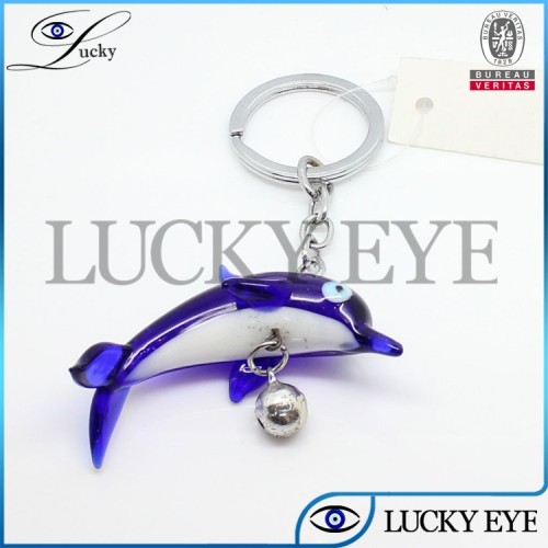 2014 dolphin cute turkey evil eye wholesale metal key chain