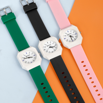 Mingrui Square Analog Quartz Watch - Waterproof Kids' Sport Watch for Boys and Girls