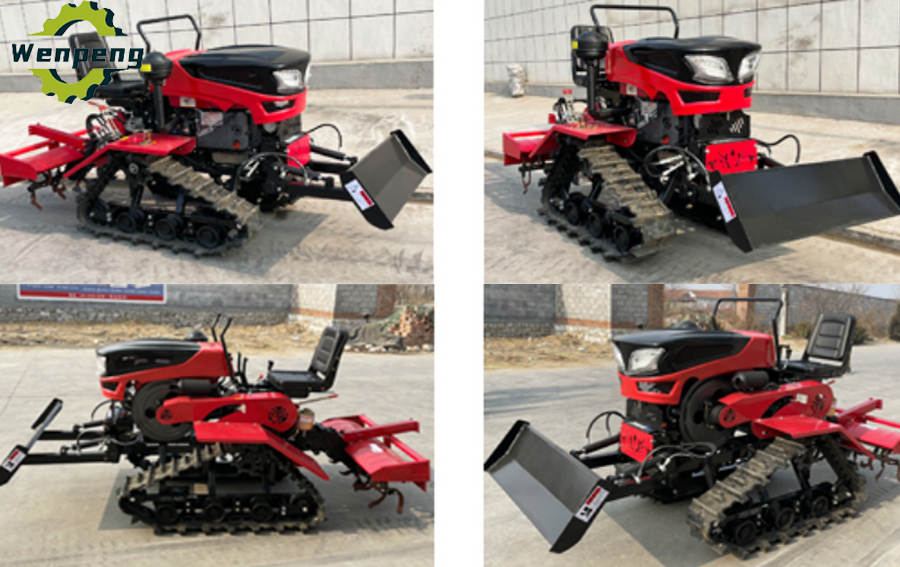 photo of 25HP crawler rotary tiller