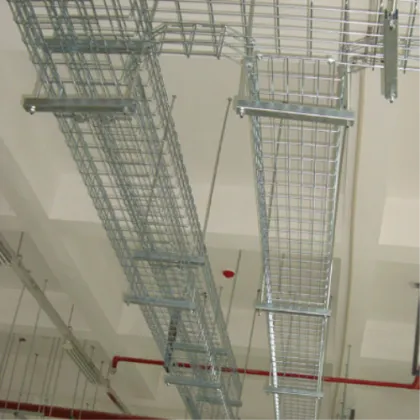 Silver aluminum-alloy cable tray wire mesh cable tray