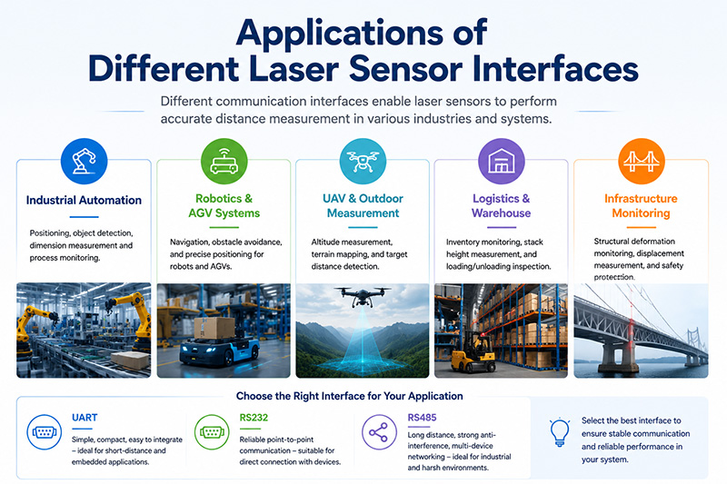 Applications of Different Laser Sensor Interf